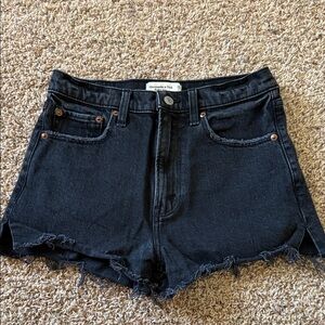 Abercrombie & Fitch Black Jean Shorts